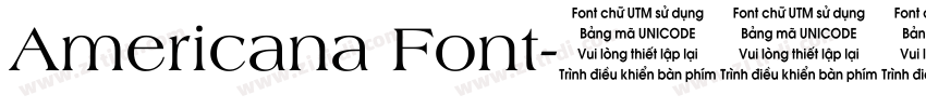 Americana Font字体转换